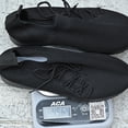thumbnail image 5 of Xfvqtps Flats for Women Mesh Knit Slip on Lace up Soft Sole Non Slip Hollow out Breathable Summer Walking Sneakers Black, 5 of 9