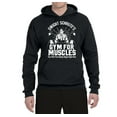thumbnail image 2 of Dwight Schrute's Gym for Muscles Pop Culture Unisex Graphic Hoodie Sweatshirt, Black, Small, 2 of 3