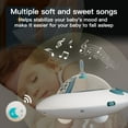 thumbnail image 2 of Baby Musical Crib Mobile with Night Lights, Nursery Musical Mobile Toy for Bassinets Toys, Hanging Rotating Animals Rattles, Stars Projection, Cartoon Rattles for Newborn Babies Boy Girl 0-24 Months, 2 of 7