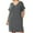 ASH GREY, variant on FashionMille Women's Plus V neck Drop Shoulder Comfy Midi Dress