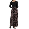 thumbnail image 4 of Aiyino Women's Maxi Dresses Long Sleeve Casual Long Dresses Loose with Pockets, 4 of 7