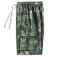 thumbnail image 4 of CONZONE Mens Casual Cargo Shorts Elastic Waist Drawstring Summer Shorts for Men Camouflage Lightweight Loose Fit Workout Gym Shorts With Pockets, 4 of 4