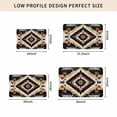 thumbnail image 4 of Boho Brown Teal Red Door Mat Indoor Outdoor, Southwestern Geometric Art Vintage Non Slip Welcome Mat with Rubber Backing, Absorbent Fabric Front Door Mats Entryway Rug for Home Patio Entrance 16"x24", 4 of 8