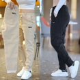 thumbnail image 2 of Pantalones para hombre Venta Pantalones deportivos anchos y elegantes Harajuku Nuevos en poliéster clásico Arrugado Pantalones holgados sueltos largos de verano Casuales para hombre, 2 of 5