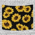 thumbnail image 2 of FREEAMG Sunflower Tapestry Wall Hanging Tapestries Happy Colorful Hippie Psychedelic Art Polyester Carpet Christmas Decorative for Living Room Bedroom 60x40inch, 2 of 6
