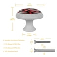 thumbnail image 5 of PhooArto Red Chili Peppers Pattern 4 PCS Crystal Glass Cabinet Knobs, Drawer Kitchen Cabinets Dresser Cupboard Wardrobe Pulls Handle - Glowing in the Dark, 5 of 7