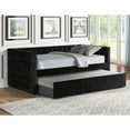 thumbnail image 3 of Best Master Furniture Nikora 86" Tufted Fabric Daybed with Trundle in Blue, 3 of 5