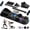Black, variant on Foldable 6-in-1 Portable Pilates Reformer Set with Timer for Home Workout, Core, Abs and Fitness Training