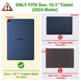 thumbnail image 2 of Fintie Slim Case for Onn. 10.1" Tablet (2024 Model) - Lightweight Hard Back Shell Tablet Cover for 10.1-inch Tablet, Starry Sky, 2 of 8