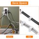 thumbnail image 5 of 50 ganchos en J de media abrazadera negros, clips de cable de abrazadera Pex de plástico de 5/8 "(16 mm), clips de cable Ethernet para tubería, soporte de tubería, cable de fijación, 5 of 5