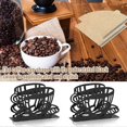 thumbnail image 5 of 2 Pcs Coffee Filter Holder Metal Coffee Paper Stand Coffee Paper Storage Rack Coffee Paper Storage Container Dispenser Table Napkin Holder for Restaur, 5 of 5