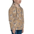 thumbnail image 3 of Picia Cactus Alpaca Pattern Youth Hoodie - Warm Pullover Sweatshirt with Kangaroo Pocket, Ideal for Boys and Girls-Medium, 3 of 6