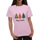 thumbnail image 1 of Fiudx Ofertas Del Día Blusa de Moda Informal con Cuello Redondo y Estampado Navideño para Mujer, 1 of 4