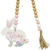 Hello Spring Wooden Bead Garland W/Bunny Cwi Gifts G90993
