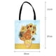 thumbnail image 2 of Bolso de mano clásico con pintura al óleo, informal, moderno y elegante, ideal para libros, viajes y oficina. Girasol, 2 of 7