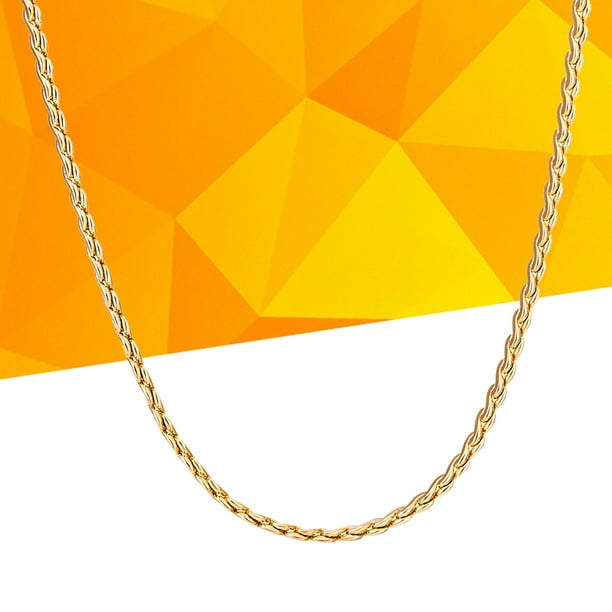 Men's Fashion Classic Luxury Golden Necklace Curb Chain