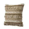 thumbnail image 6 of Ox Bay Neutral Geometric Fringe Indoor/Outdoor Pillow, 6 of 7
