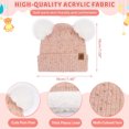 thumbnail image 2 of FZ FANTASTIC ZONE Toddler Kids Winter Hats Touchscreen Gloves Scarfs Set Pompom Beanie Caps Neck Warmer with Fleece for 5-8 Years Old Baby Girls Boys Gifts, Gloves, Red, 2 of 6