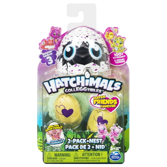 Hatchimals CollEGGtibles Season 3, 2 Pack   Nest (Styles & Colors May Vary) by Spin Master