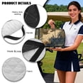 thumbnail image 6 of Psesaysky Universal Golf Cart Seat Covers for Club Car, Foldable, Washable, Tropical, Non-Slip Seat Towel Blanket with 4 Pockets for Golf Lovers, Brown Palm Trees, 6 of 8