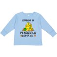 thumbnail image 3 of Inktastic Someone In Pensacola Loves Me Beach Vacation Boys or Girls Long Sleeve Toddler T-Shirt, 3 of 5