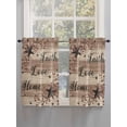 thumbnail image 5 of Farmhouse Star Brown Living Room Curtains 2 Panel, Retro Branches Berry Wooden Grain Cafe Window Treatment, Farmhouse Bedroom Bathroom Kitchen Curtains Drapes 104"x54", 5 of 6