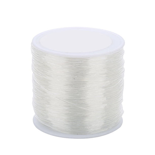 EeaseMX Hilo elástico de 1 mm, hilo de cristal para hacer joyas, pulseras, abalorios, rollo de 100 m.