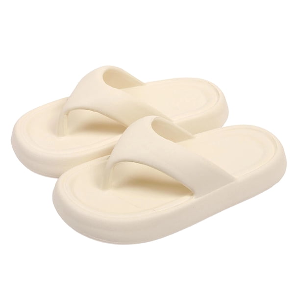 Zapatillas de Suela Suave de Goma Gruesa Par de Chanclas, Zapatillas de Suela de Goma Interior Al Aire Libre Verano