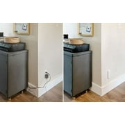 Sleek Socket Wall Outlet Concealer with 3 ft Extension Cord with Multiple Outlets