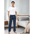 thumbnail image 3 of DG Hill Mens Pajama Pants Plaid Fleece Lounge Sleepwear With Pockets 3 Pack XXL, 3 of 7