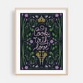 thumbnail image 2 of Cook With Love - Typography Kitchen Decor Quote Floral Botanical Humor Unframed Wall Art Print 5 x 7 inches, 2 of 4