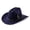 1-Navy749, variant on XIAOCHA Feather Accent Cowgirlhat Womens Adjustable Hat Band Outdoor Rodeo Western Cowboy Hat,Grey