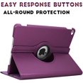 thumbnail image 5 of ZHAOCHENG (Púrpura) Funda para iPad 9.7 2018 2017 / iPad Air 2 - Funda protectora con soporte giratorio de 360 grados con activación automática para iPad de 9,7 pulgadas (6.a generación, 5.a generació, 5 of 5