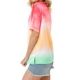 thumbnail image 4 of Nlife Women Short Sleeve Crew Neck Tie Dyed Shirt, 4 of 7