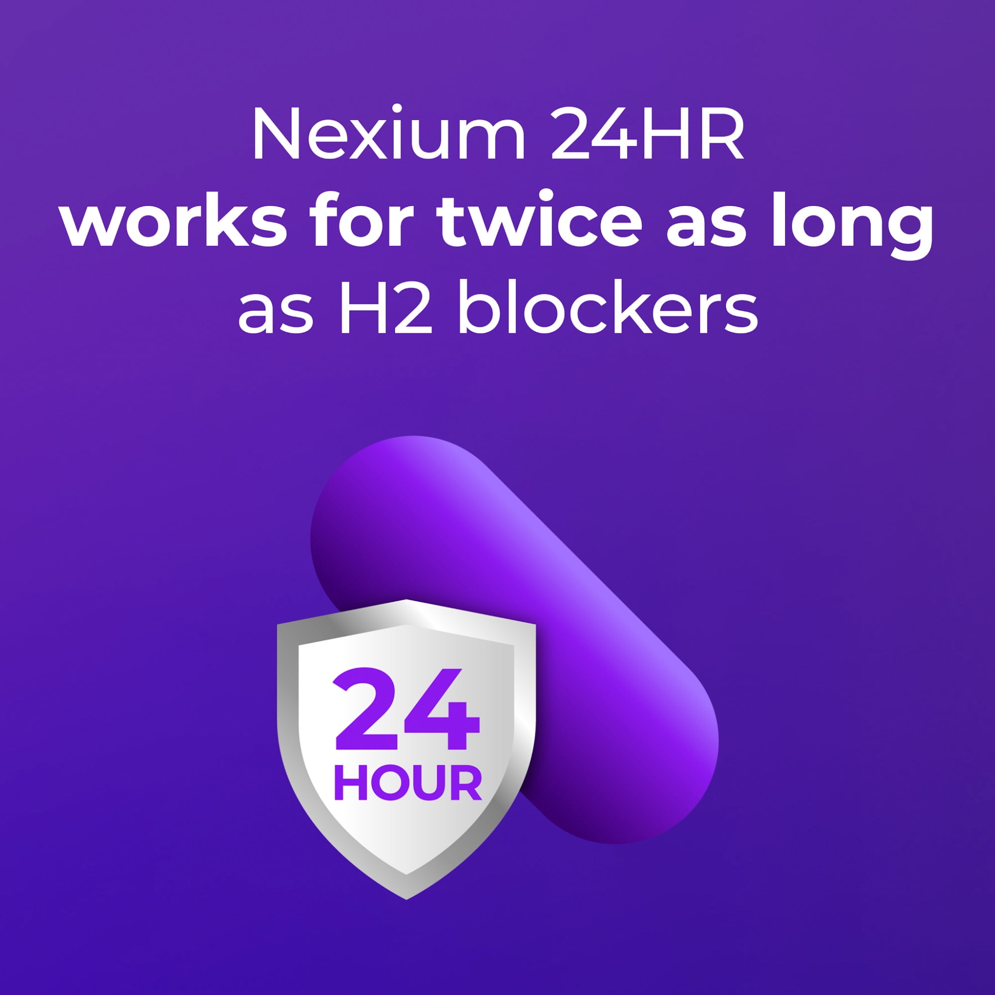 (3 pack) Nexium 24HR Acid Reducer Heartburn Relief Tablets With Esomeprazole Magnesium - 42 Ct
