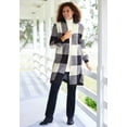 thumbnail image 3 of Woman Within Plus Size Jacquard Open Front Duster Sweater, 3 of 3