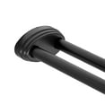 thumbnail image 5 of Utopia Alley Rustproof Wall Mounted Aluminum Double L Shaped Shower Curtain Rod 72" L x 31.7" W, with 24 Shower Hooks included & Ceiling Support , Wall Mounted, Black, 5 of 11
