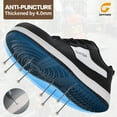 thumbnail image 3 of LAoutun Work Shoes for Men Steel Toe Shoes for Men Cushioning Steel Toe Construction Footwear Black, 3 of 6