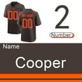thumbnail image 1 of Football jersey sewn name no. Cooper Wstson Mayfield Chubb Garrett stitch jersey, 1 of 5