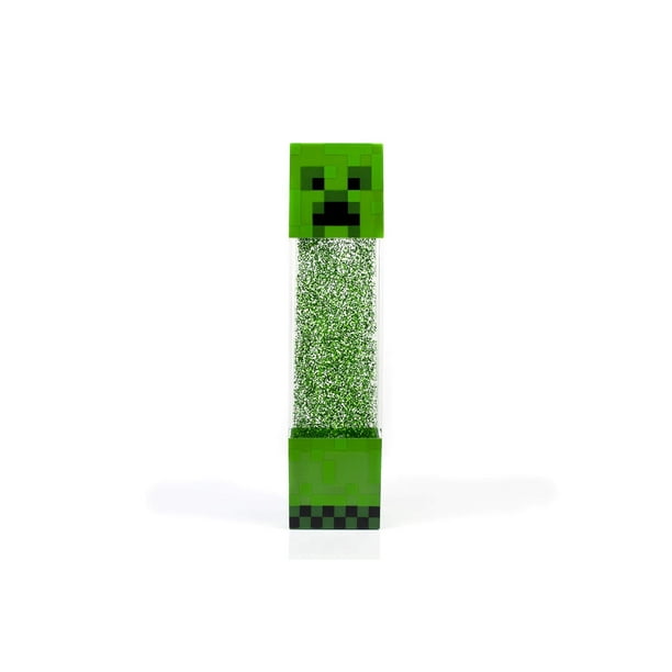 Lámpara Minecraft Creeper Glitter Motion Light de 30 cm LED