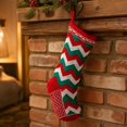 thumbnail image 3 of Knitted Festive Christmas Stocking for Christmas Tree Hanging Decor, Soft Wool Gift Sock Ornament for Fireplace Mantel and Home, 3 of 6