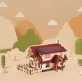 thumbnail image 2 of 3D Wooden Puzzle Educational DIY Building Model Toy for Children and Students Learning Activity, 2 of 4