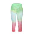 thumbnail image 4 of jjayotai Womens Tie Dye Capri Pants, Stretch Fitness Running Gym Yoga Leggings Elastic High Waist Trousers, 4 of 7