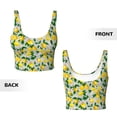 thumbnail image 3 of Sikiie Lemon1 Print Strappy Sports Bra for Women Padded Push Up Sports Bra Athletic Running Sports Bra Workout Bra Yoga Bra, 3 of 5