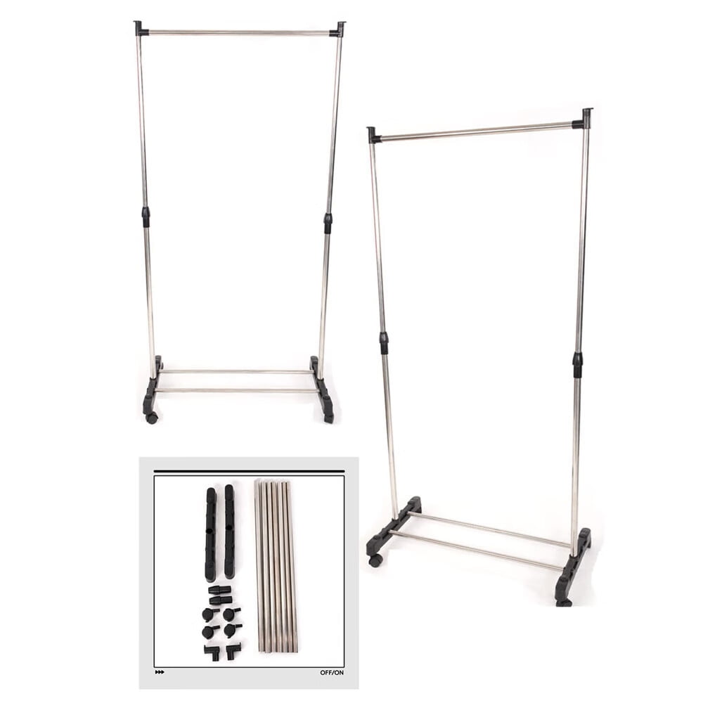 Fchunhe Garment Racks for Clothes, Adjustable Rolling Garment Rack