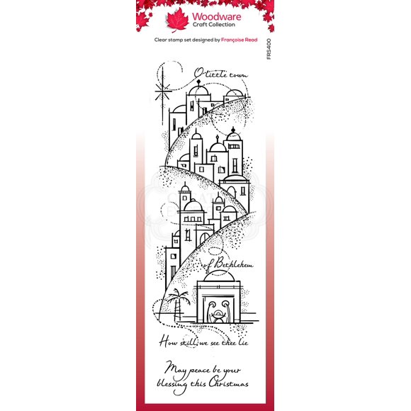 Woodware Clear Singles Peaceful Night 4 in x 6 in Stamp
