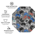 thumbnail image 4 of Balery 6 Pcs Video Gameleather Coasters Set, Drink Table Cup Coasters For Living Room Kitchen Coffee Decor, 4 of 9