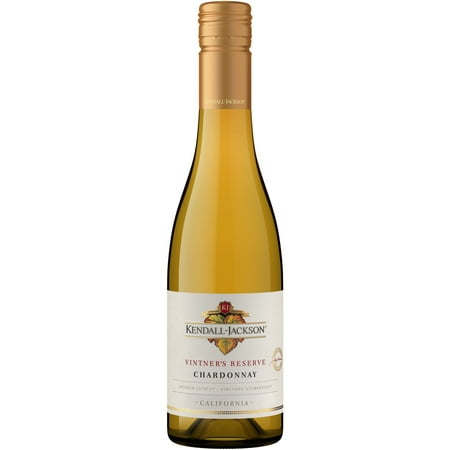 Kendall-Jackson Vintner's Reserve Chardonnay White Wine, California, 375 ml Glass Bottle, 13.5% ABV