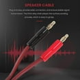 thumbnail image 4 of Cable de altavoz XLR a banana, cable de audio XLR macho de 3 pines a conectores banana dobles, conector chapado en oro de 4 mm, 4 of 5
