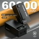 thumbnail image 2 of Power Bank Pila Batería Recargable Kimhi Carga Super Rapida 60000mah Pd20w Portatil Color Negro Con 4 Puertos Usb Y 1 Tipo C Bidireccional Cargador Para Celular Tablet Banco De Energia Pantalla Led, 2 of 5